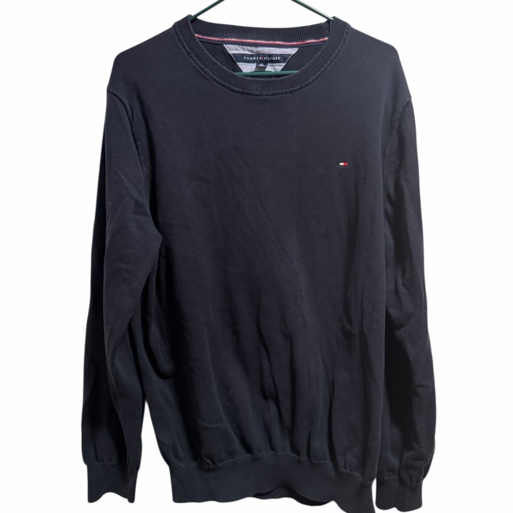 Tommy Hilfiger Men's Dark Blue Crewneck Sweater